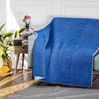 Faux Rabbit Fur Double Layer Blanket (Size-200x150cm) - Navy