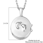 Platinum Overlay Sterling Silver Pendant