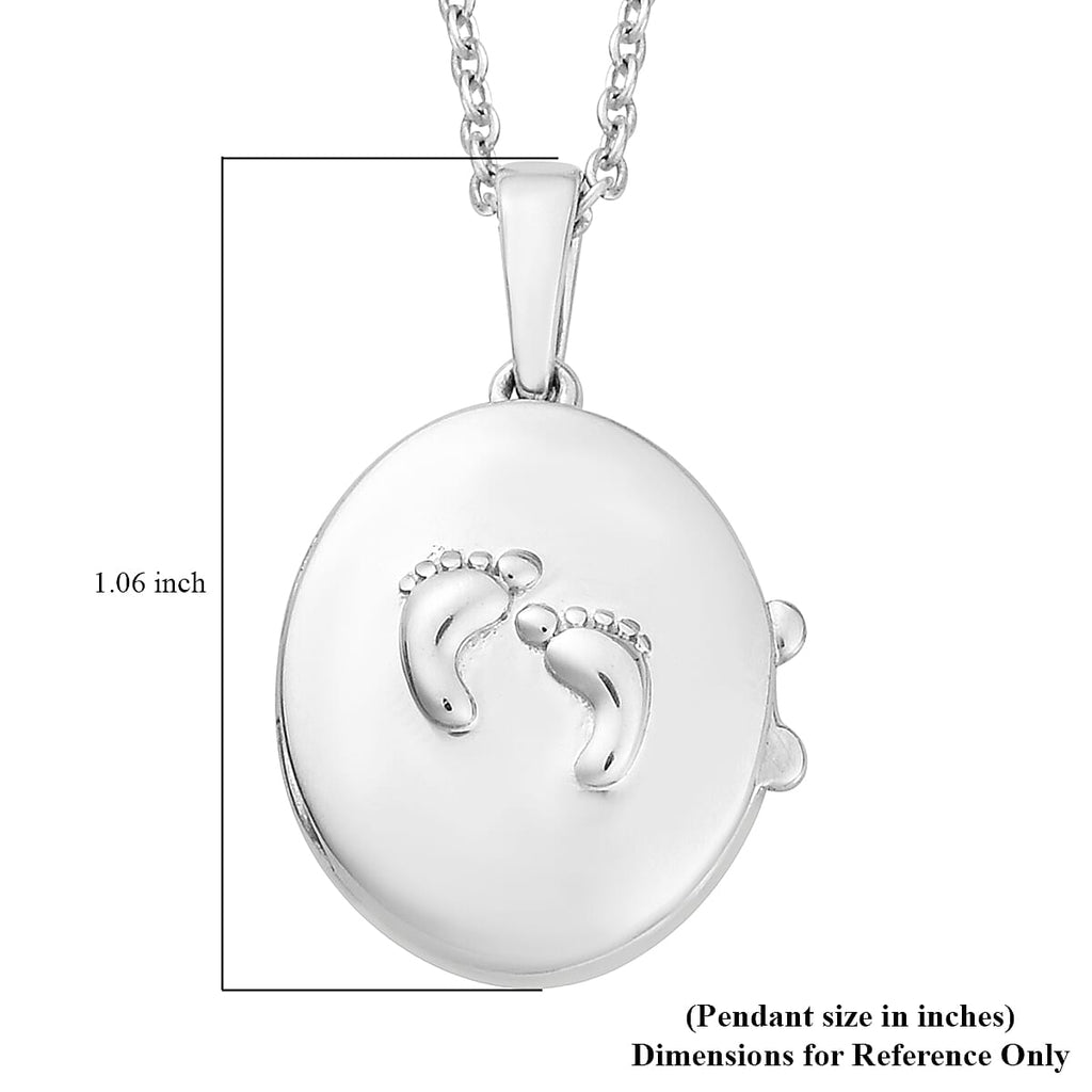 Platinum Overlay Sterling Silver Pendant