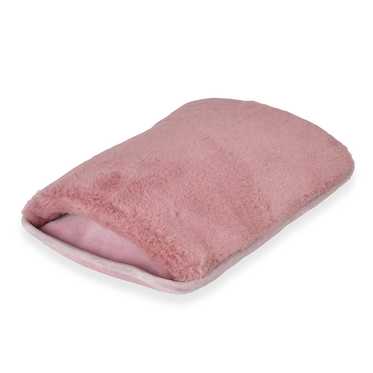 Electric Hot Water Bottle with Soft Plush Cover - Pink 7803832 1