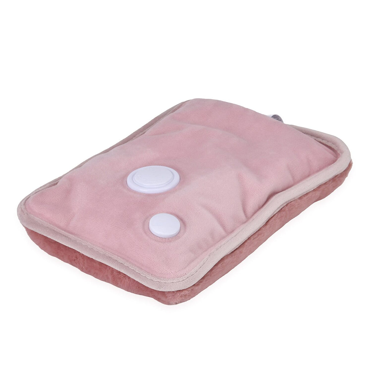 Electric Hot Water Bottle with Soft Plush Cover - Pink 7803832 2