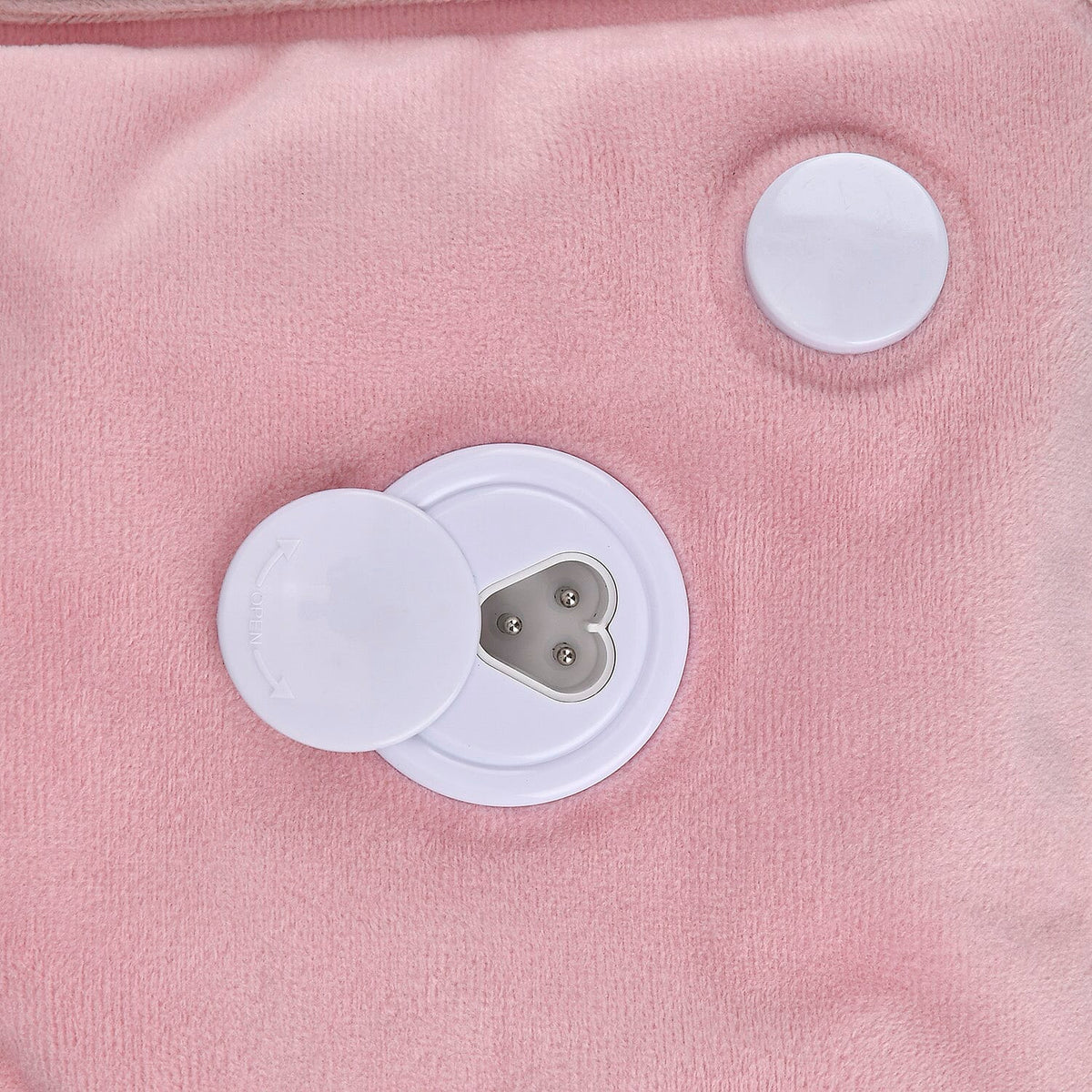Electric Hot Water Bottle with Soft Plush Cover - Pink 7803832 4