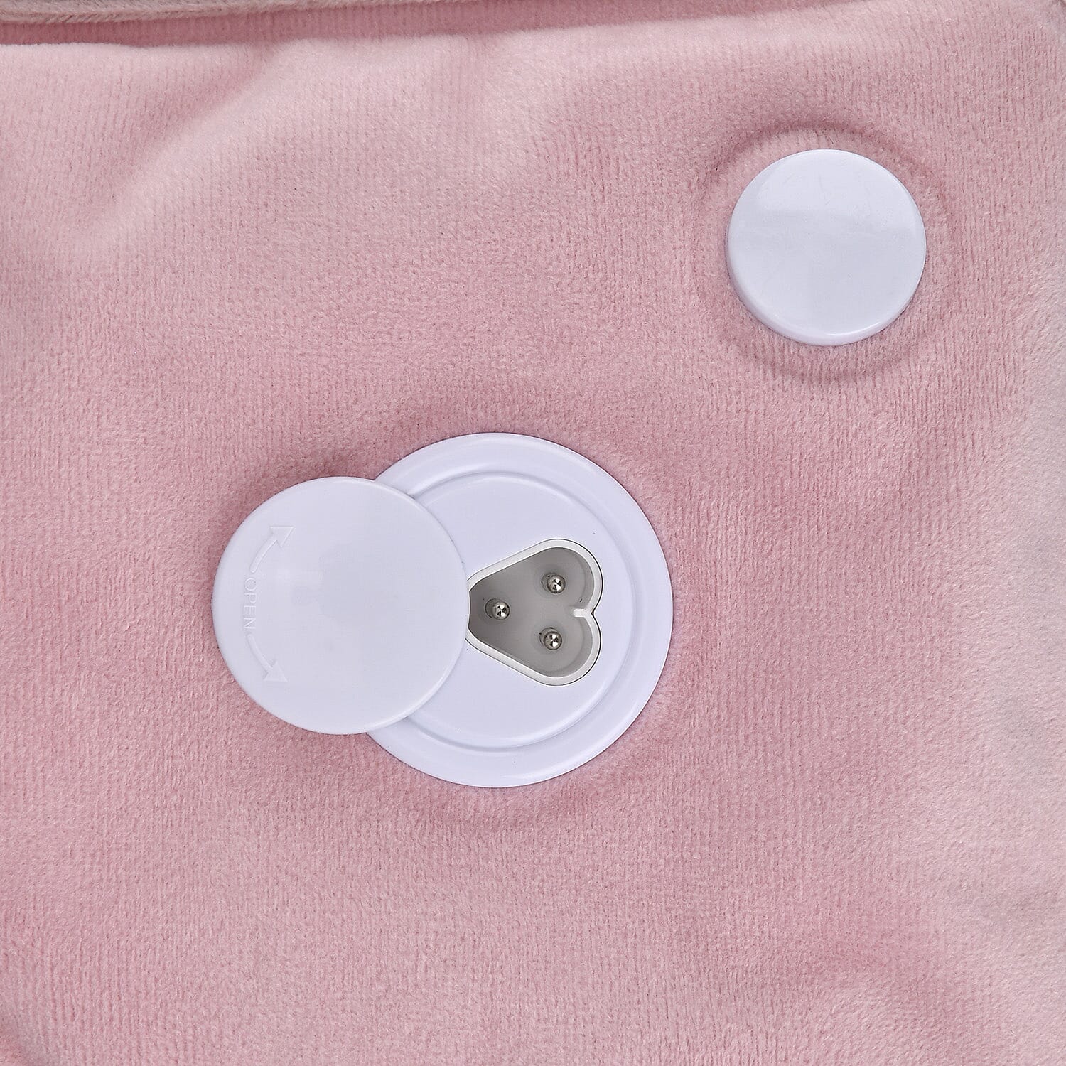 Electric Hot Water Bottle with Soft Plush Cover - Pink 7803832 4