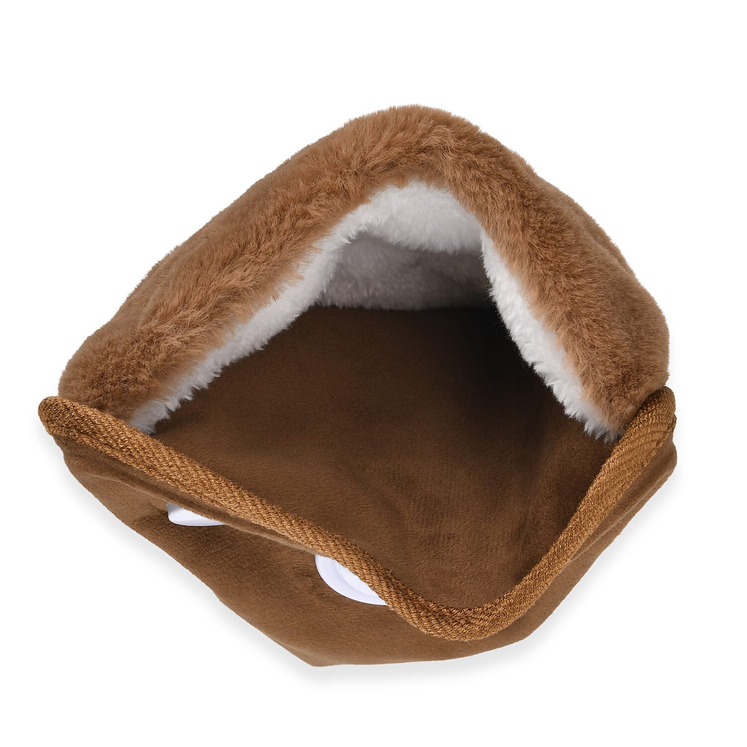 Electric Hot Water Bottle with Soft Plush Cover - Beige 7803833 4