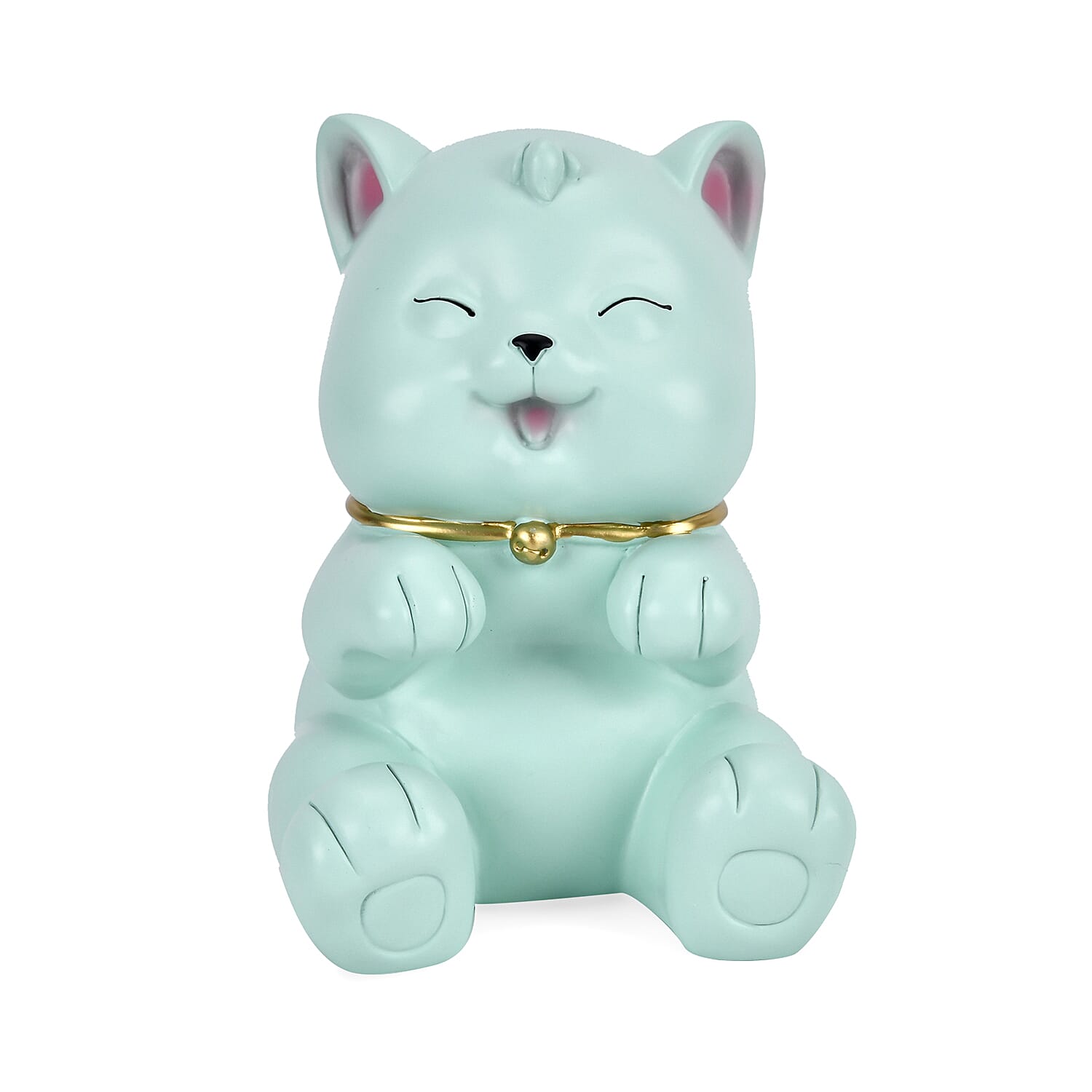 Cute Decorative Cat Figurine Money Bank - Blue 7678691 0