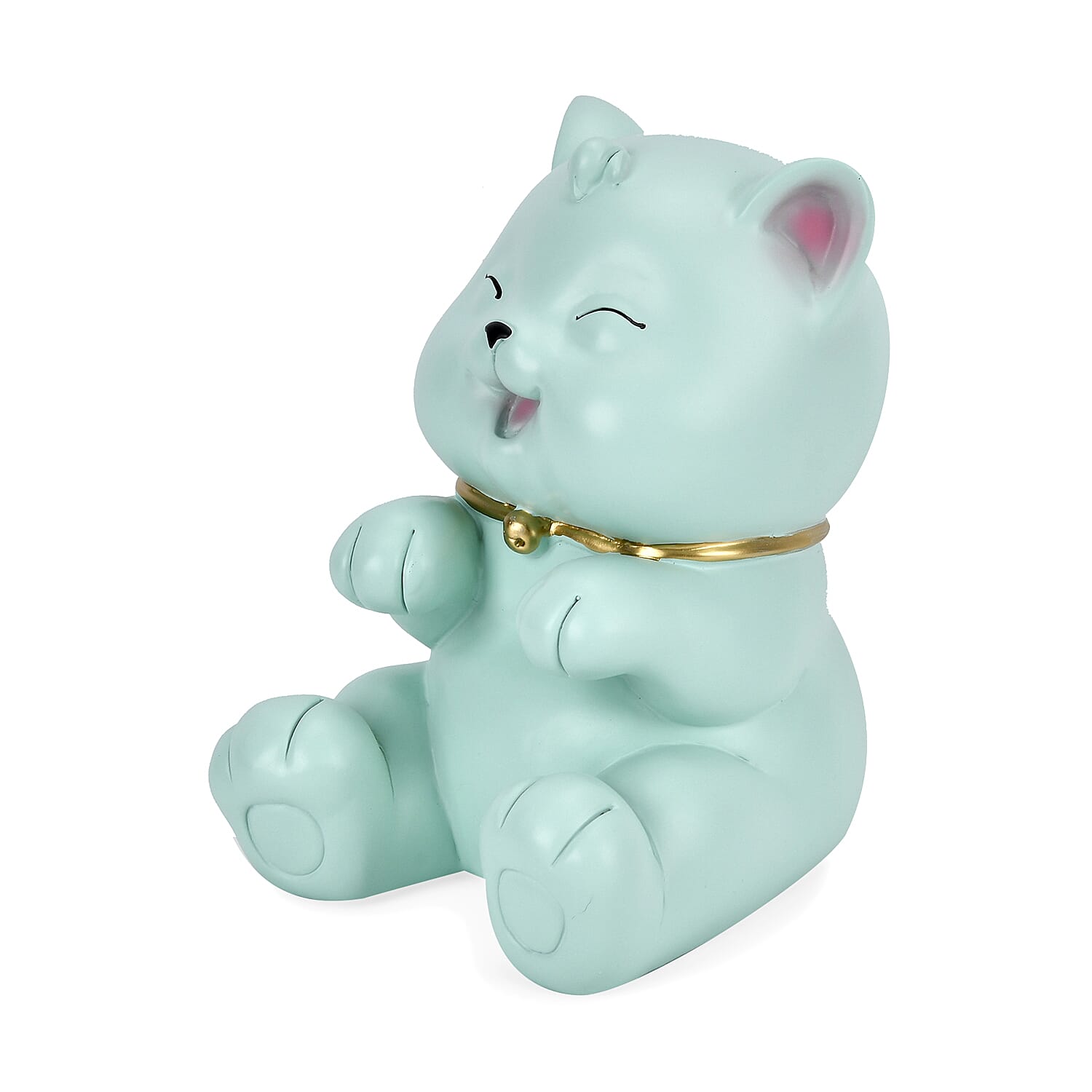 Cute Decorative Cat Figurine Money Bank - Blue 7678691 3