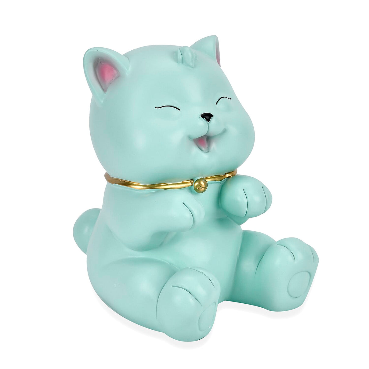 Cute Decorative Cat Figurine Money Bank - Blue 7678691 5
