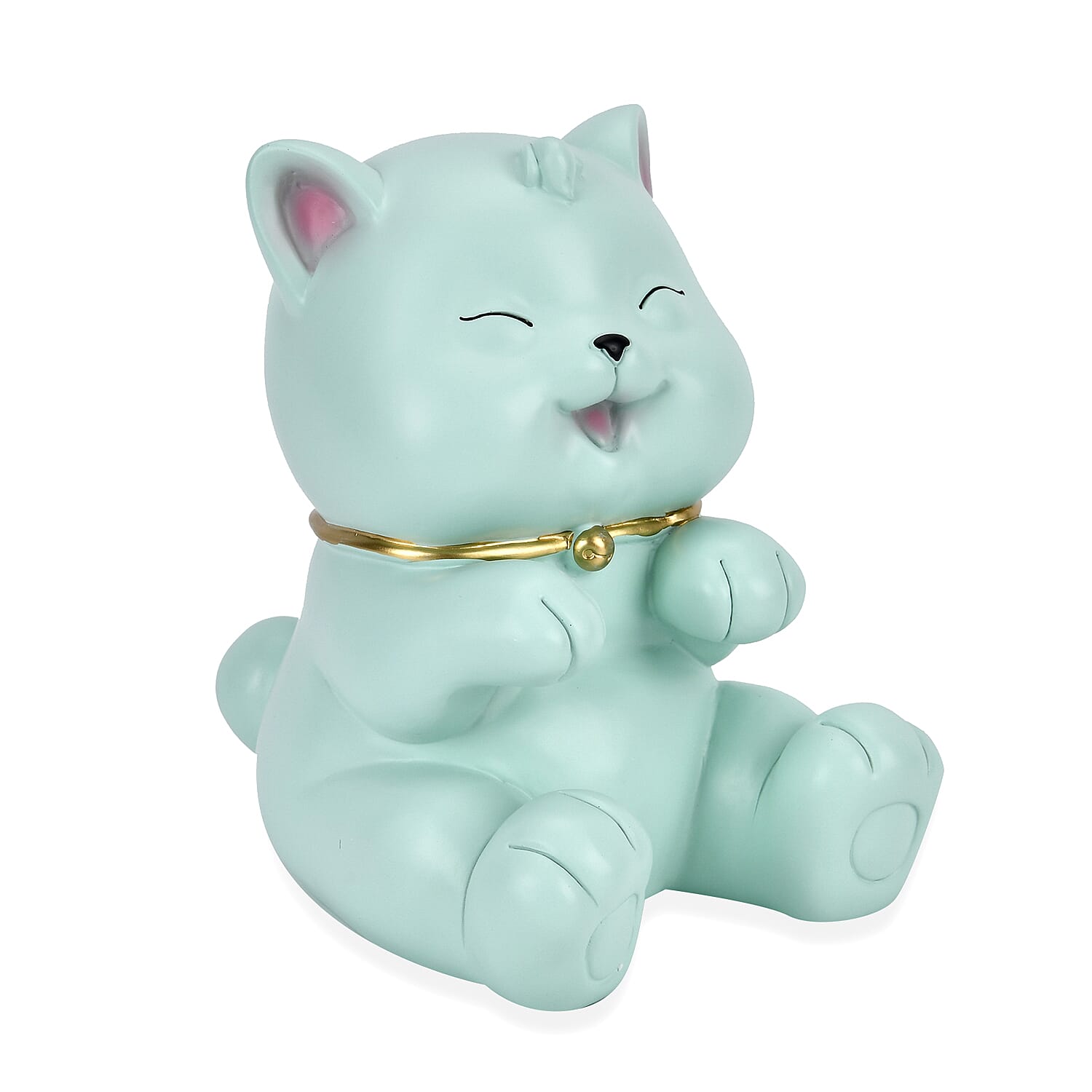 Cute Decorative Cat Figurine Money Bank - Blue 7678691 5