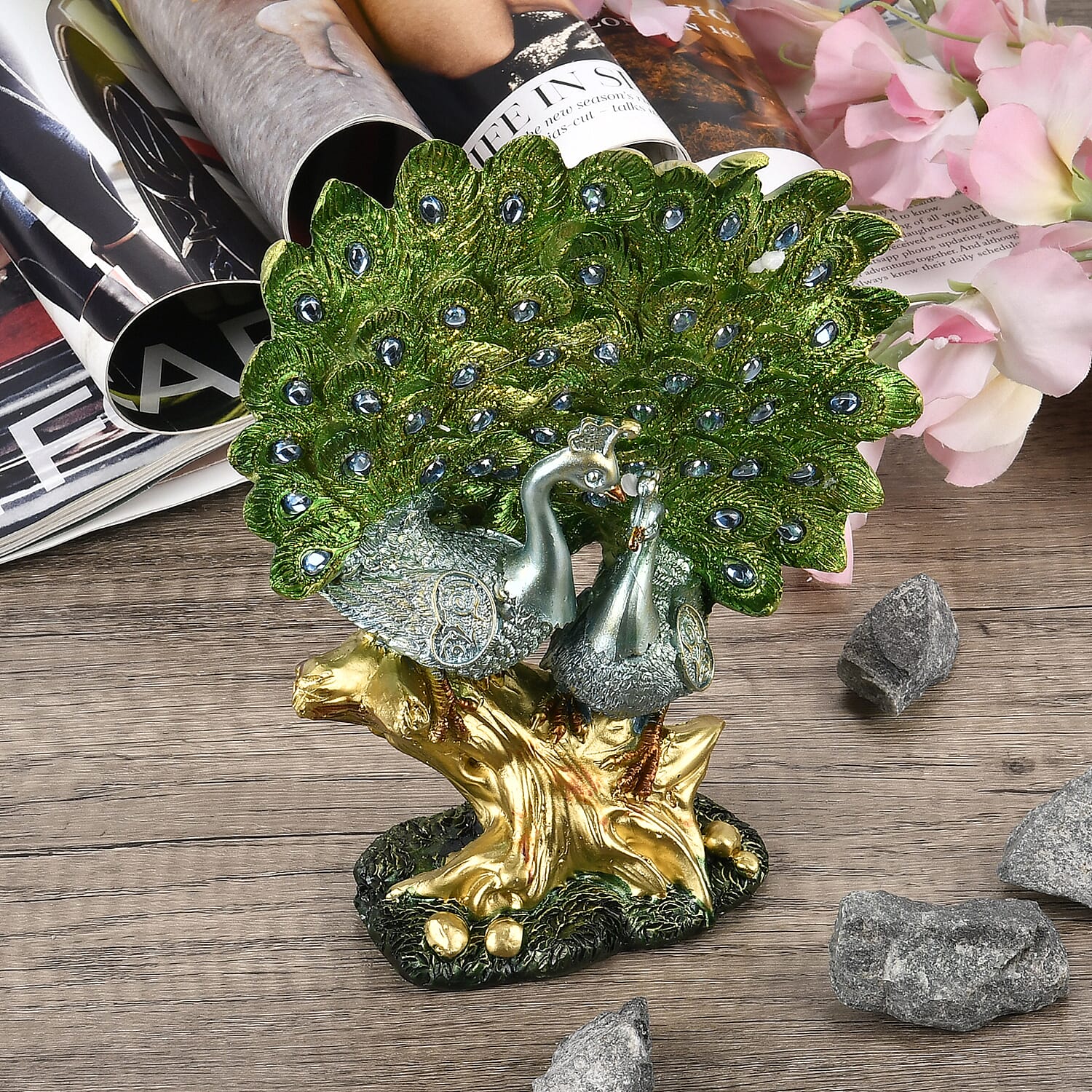 Boutique Collection - Decorative Peacock Figurine (Size 19x16x5 cm) 7678662 2