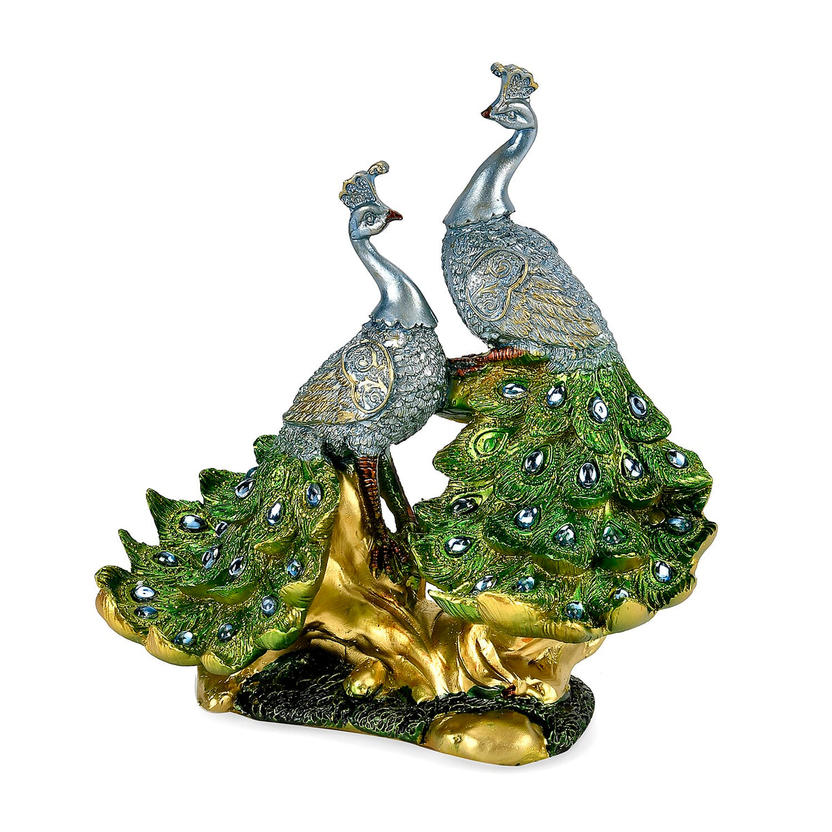 Boutique Collection - Decorative Peacock Figurine (Size 18x17x7 cm) 7678660 0