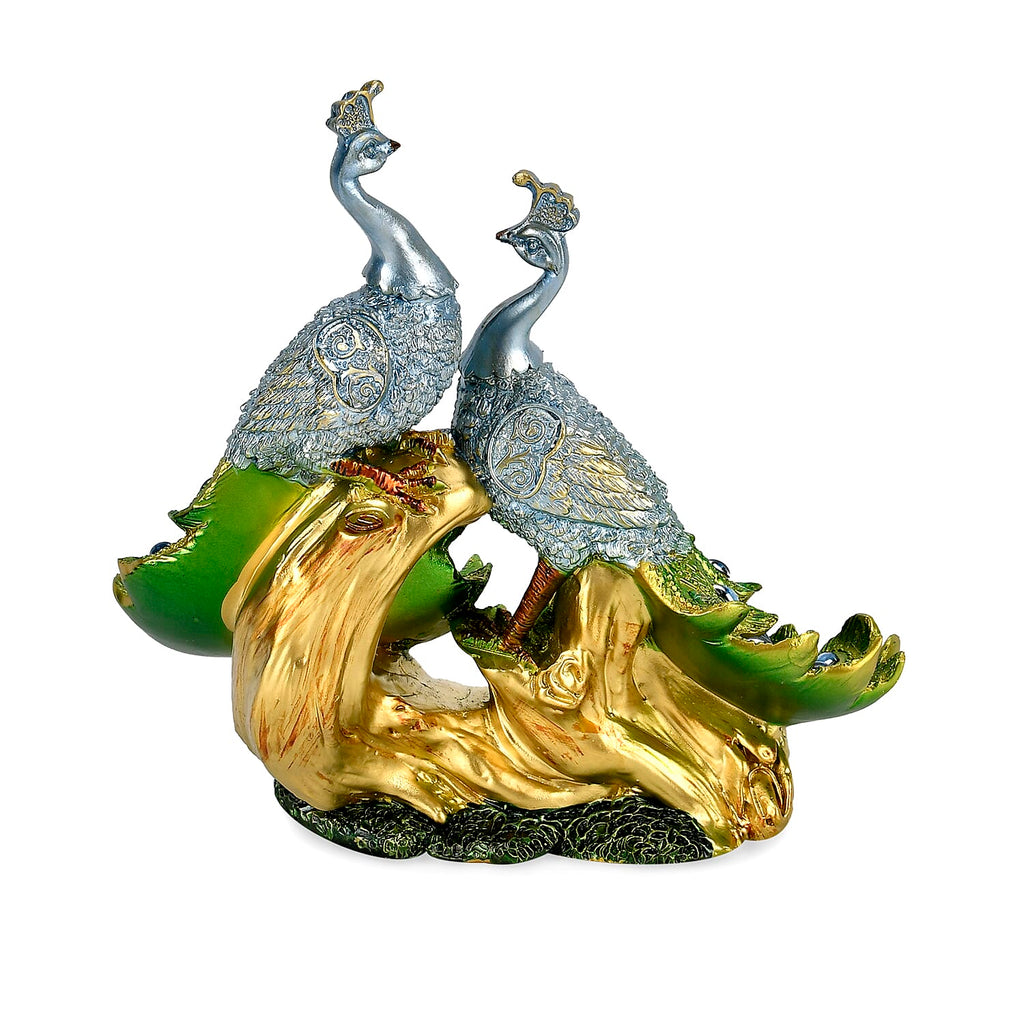 Boutique Collection - Decorative Peacock Figurine (Size 18x17x7 cm)