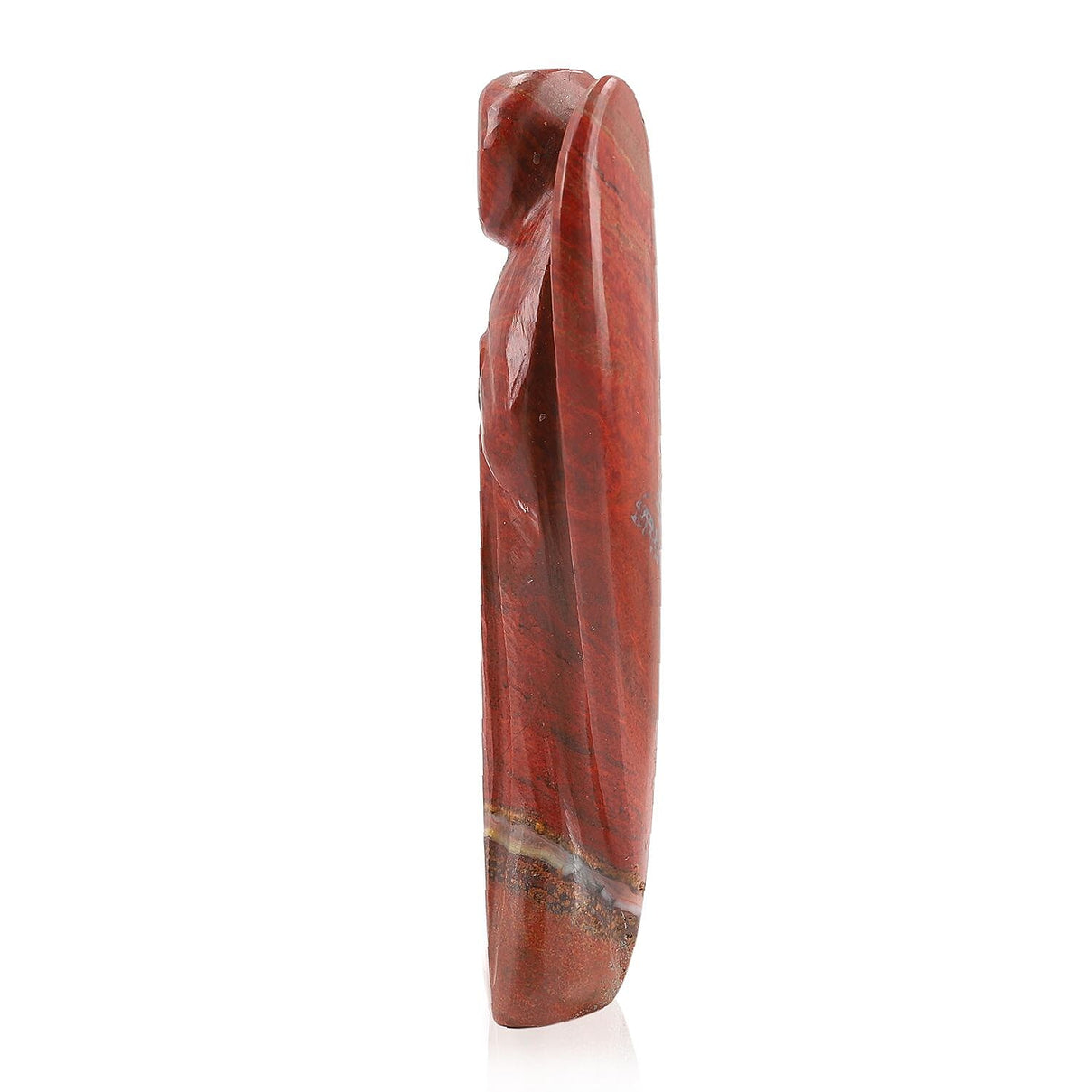 Handcarved Red Jasper Guardian Angel Figurine Sculpture (Size 8 Cm) &amp; Butterfly Stretchable Bracelet Presented in Velvet Pouch With Gift Card V32518892 6