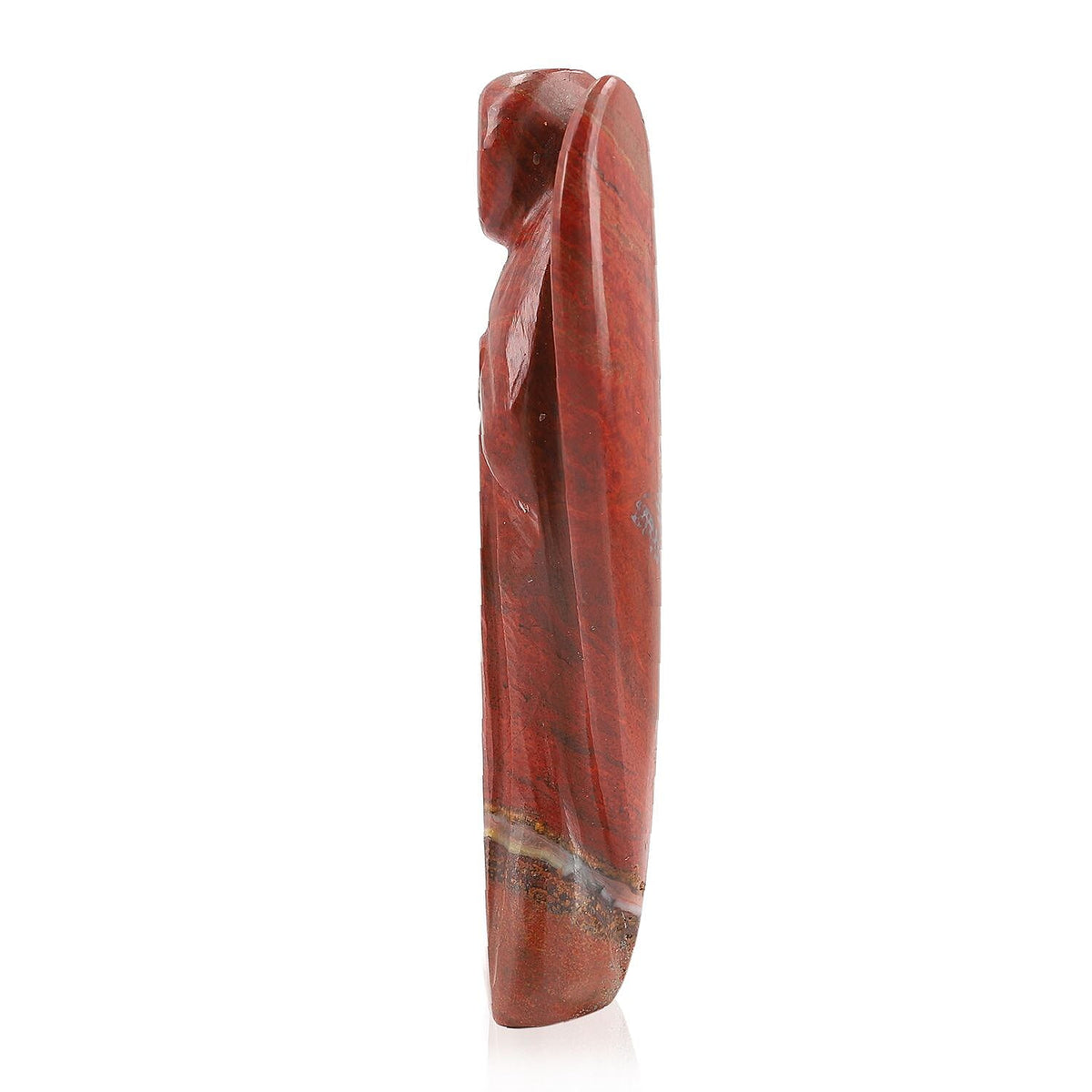 Handcarved Red Jasper Guardian Angel Figurine Sculpture (Size 8 Cm) &amp; Butterfly Stretchable Bracelet Presented in Velvet Pouch With Gift Card V32518892 6