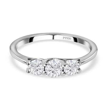 Diamond Trilogy Ring in 950 Platinum V32557404 1