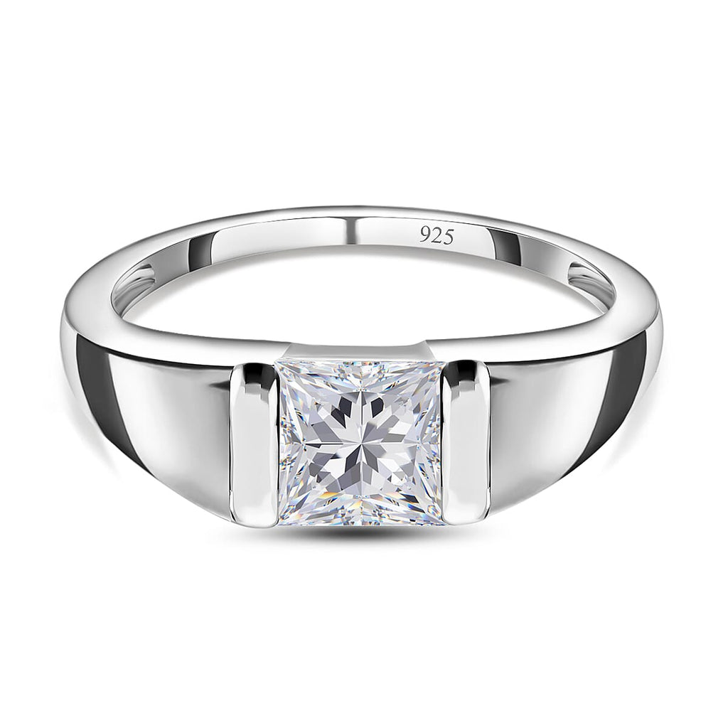 Finest CZ Band Ring in Sterling Silver 2.26 Ct