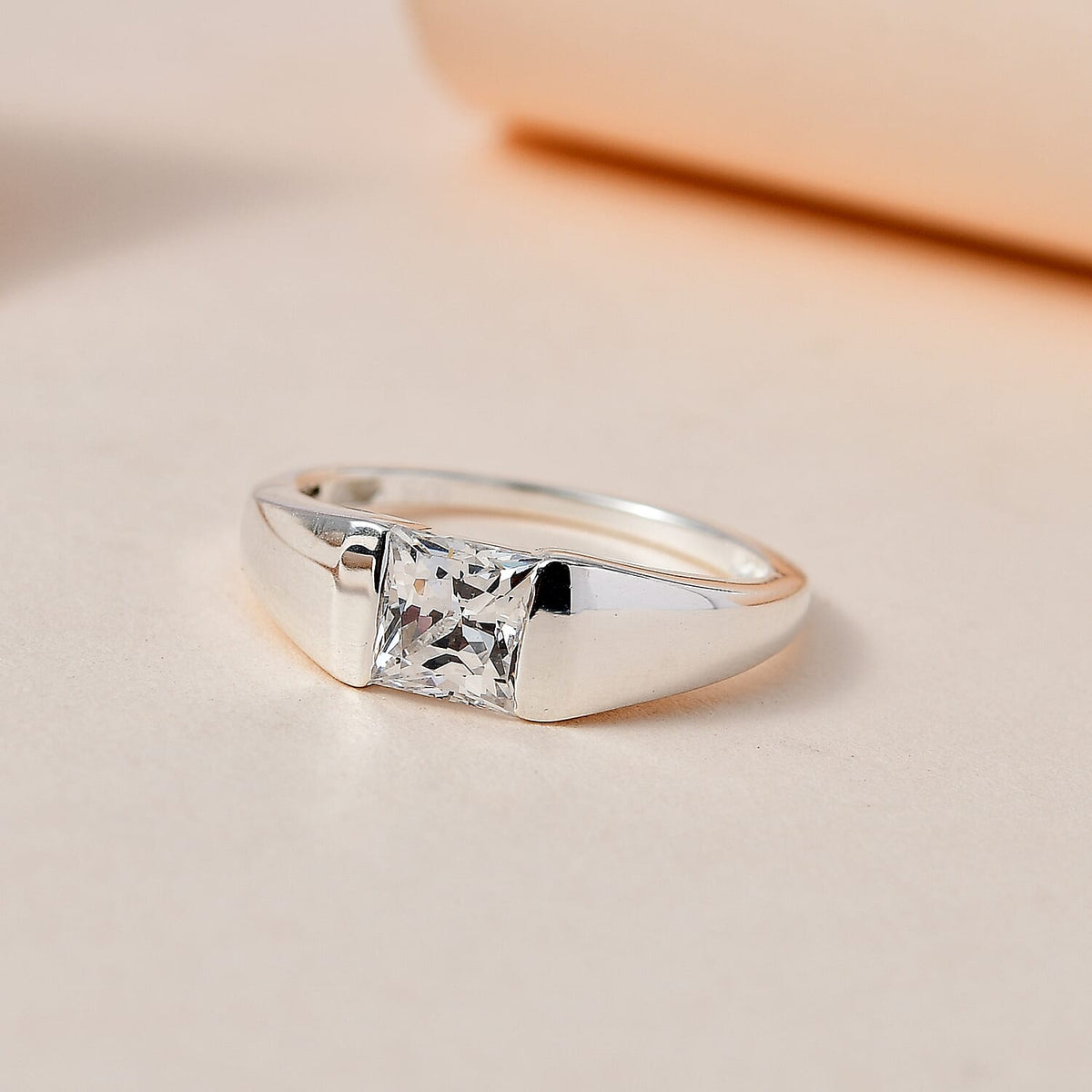 Finest CZ Solitaire Ring in Sterling Silver 2.26 Ct 7636369 1