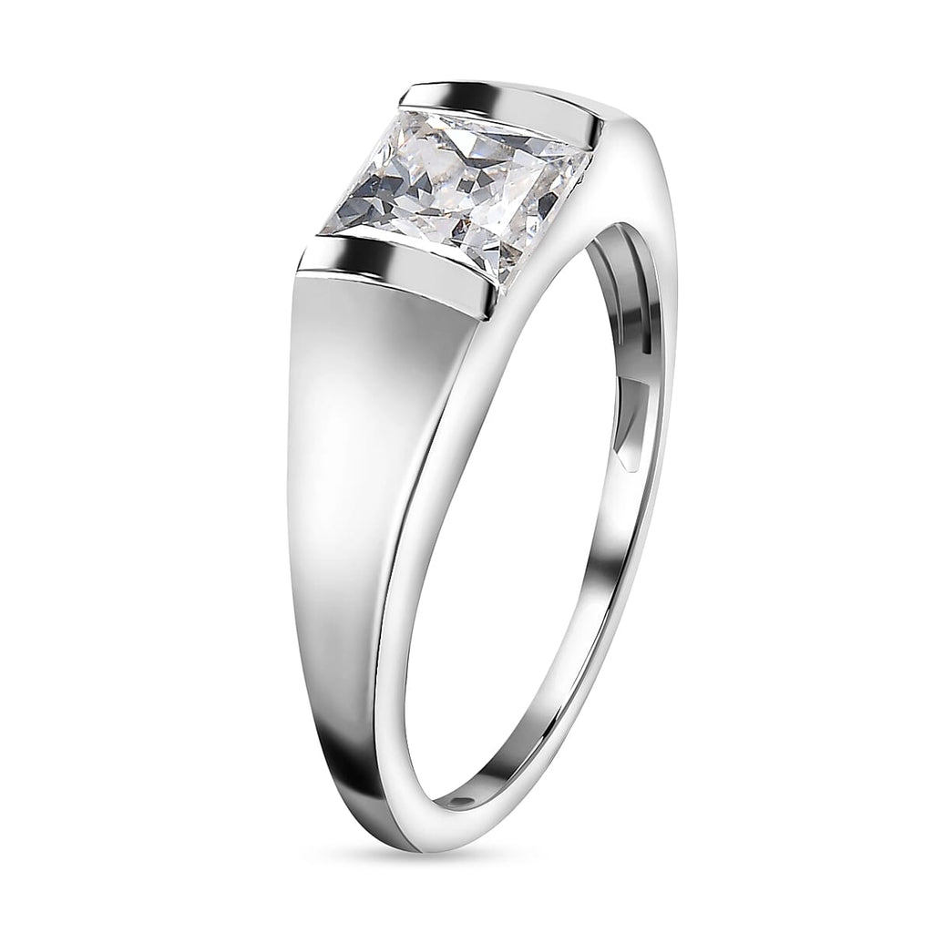 Finest CZ Band Ring in Sterling Silver 2.26 Ct