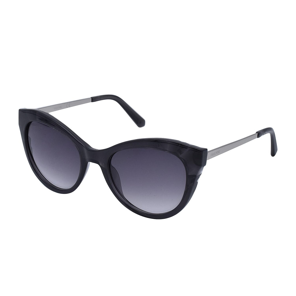 SWAROVKSI Dark Grey Cat-Eye Sunglasses with Grey Lenses