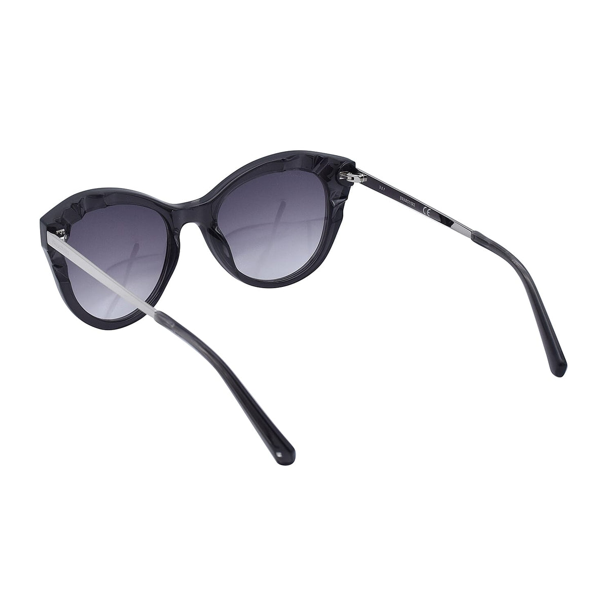 Finest CZ  Dark Grey Cat-Eye Sunglasses with Grey Lenses 6239322 3