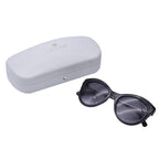 SWAROVKSI Dark Grey Cat-Eye Sunglasses with Grey Lenses