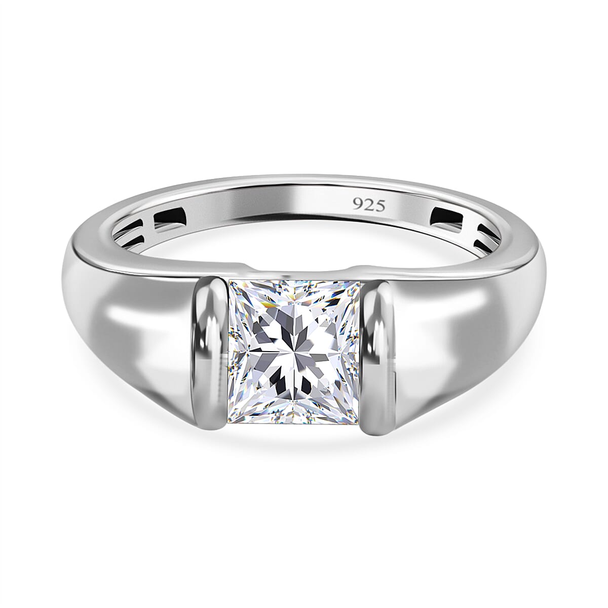 Finest CZ Signet Ring in Sterling Silver 2.24 Ct. 7195330 0