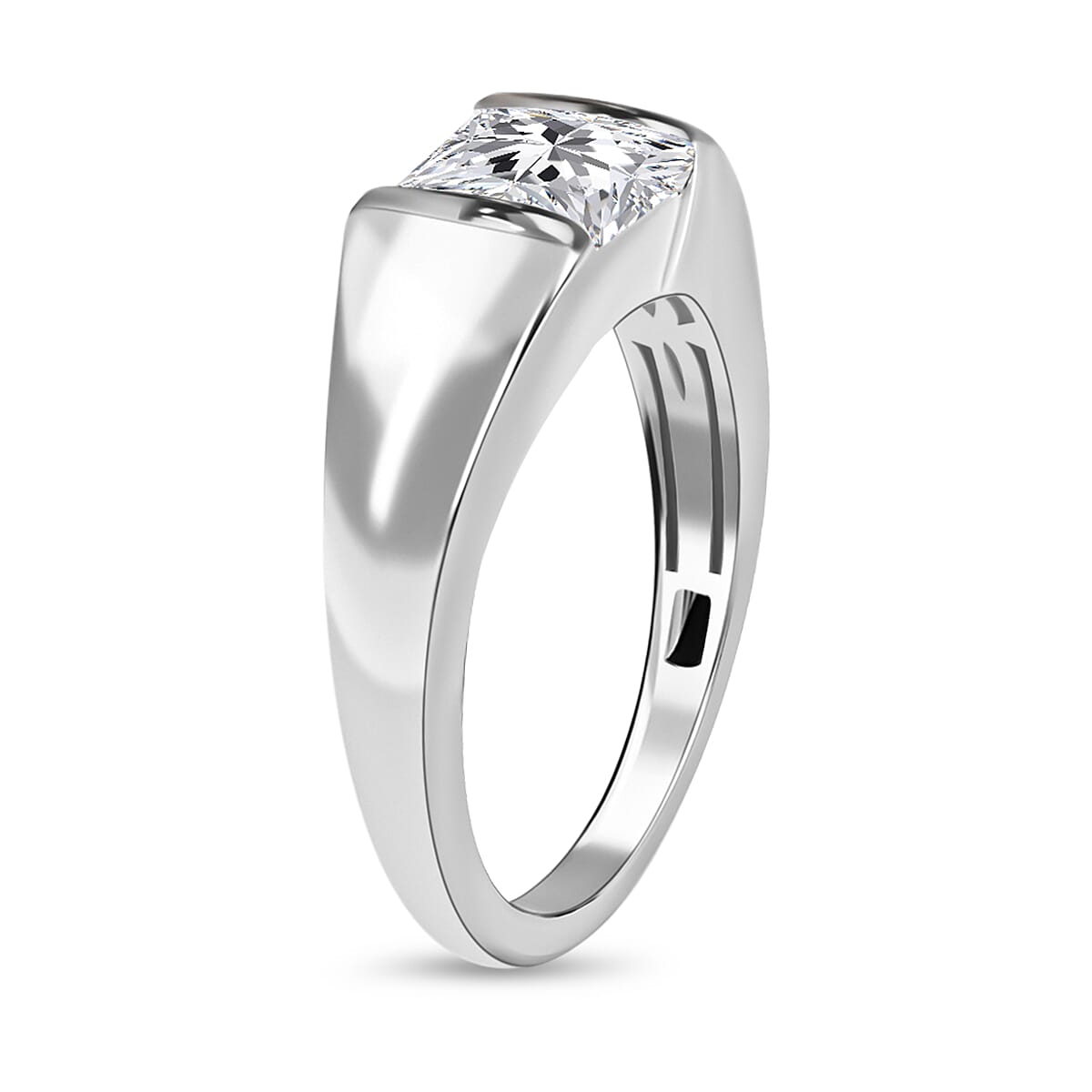 Finest CZ Signet Ring in Sterling Silver 2.24 Ct. 7195330 6