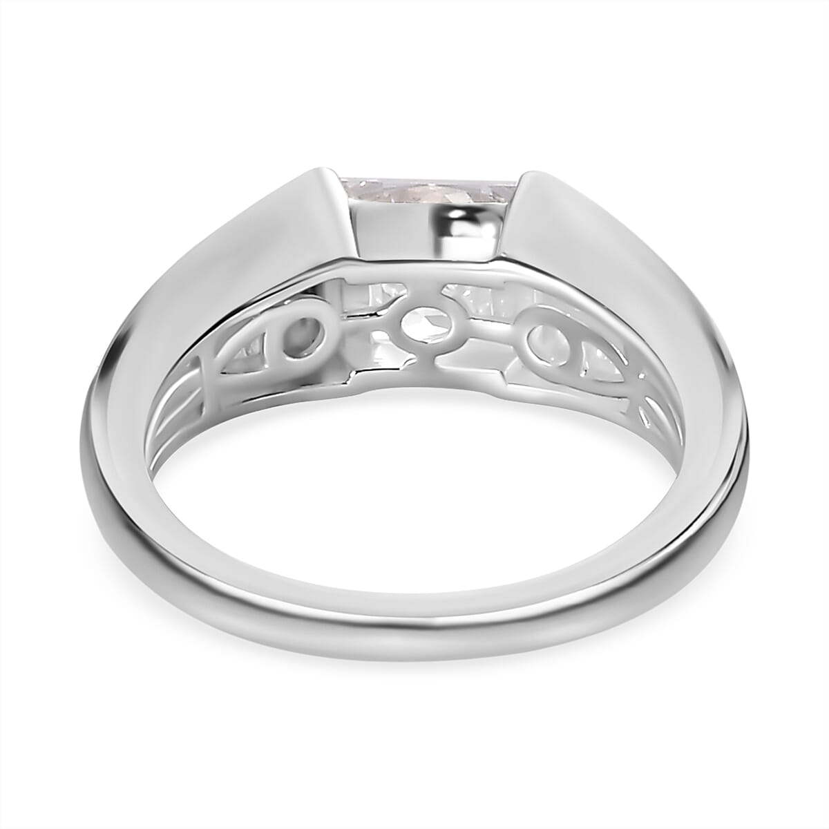 Finest CZ Signet Ring in Sterling Silver 2.24 Ct. 7195330 8