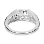 Finest CZ Signet Ring in Sterling Silver 2.24 Ct.