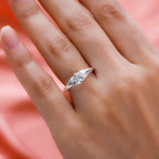 Simulated Diamond Ring in Sterling Silver