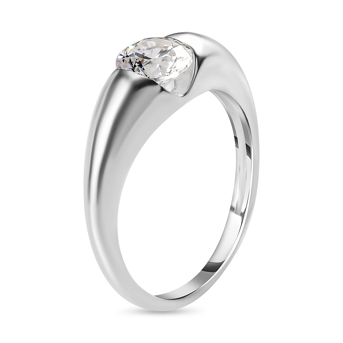 Simulated Diamond Ring in Sterling Silver 7252892 6