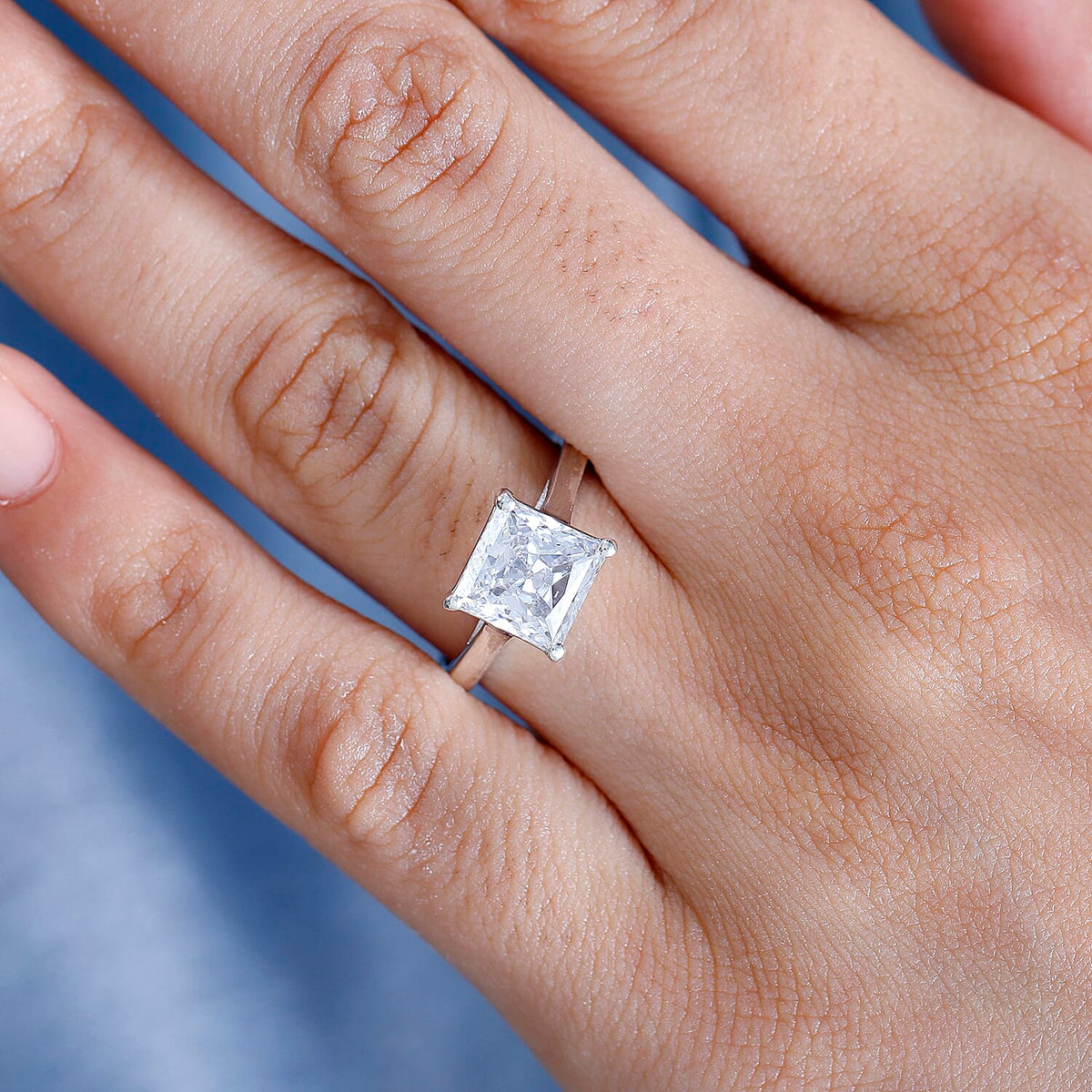 J Francis - SWAROVSKI ZIRCONIA Solitaire Ring in Rhodium Plated Sterling Silver 4.81 ct. 7863150 2