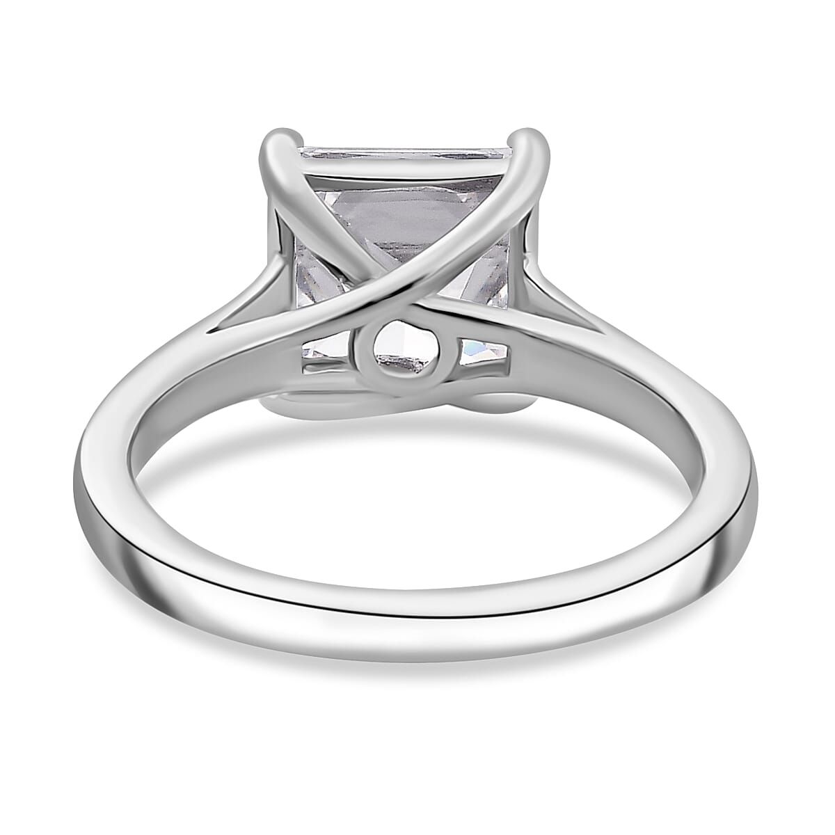 J Francis - SWAROVSKI ZIRCONIA Solitaire Ring in Rhodium Plated Sterling Silver 4.81 ct. 7863150 4
