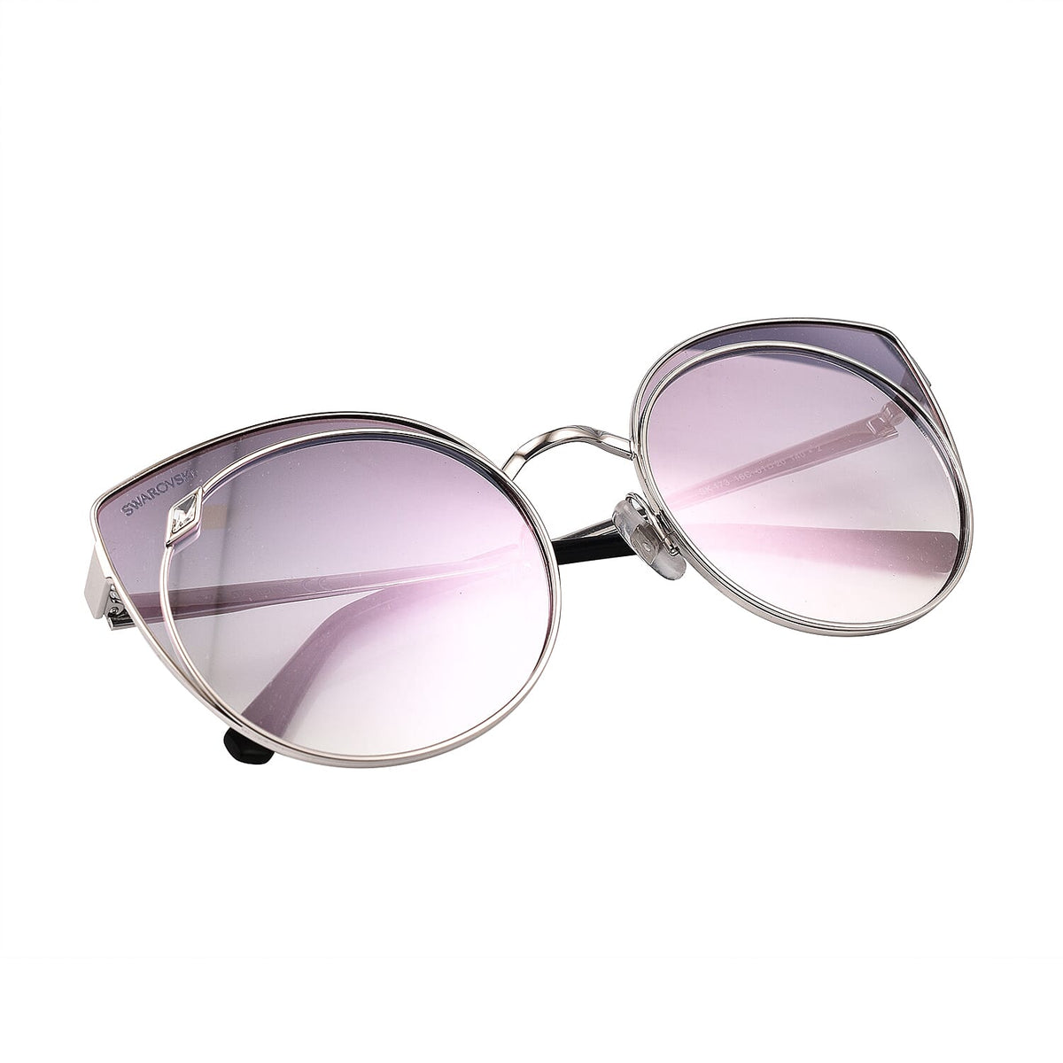 Finest CZ Women's Retro Rimless Metal Purple Sunglasses 6271213 3