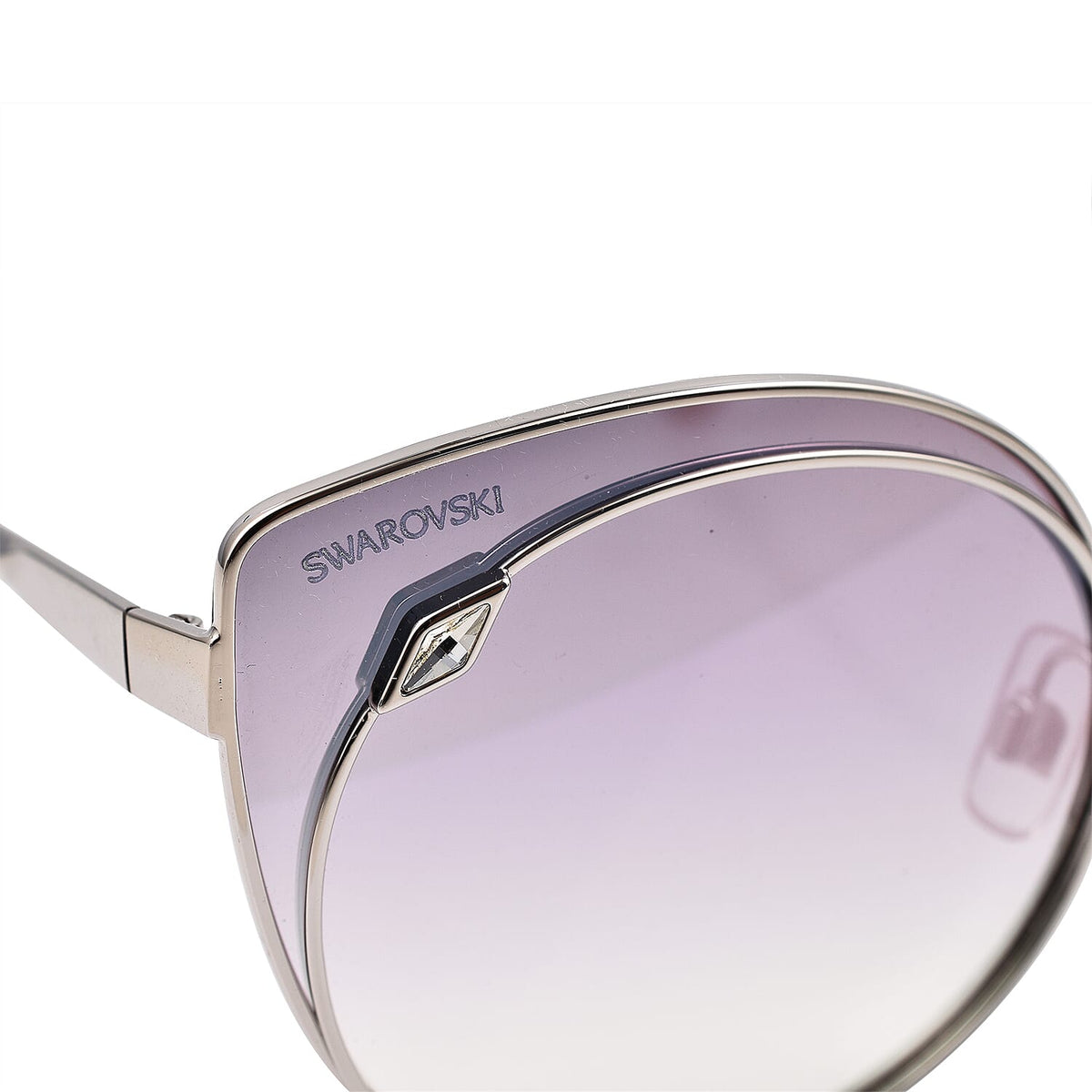 Finest CZ Women's Retro Rimless Metal Purple Sunglasses 6271213 4