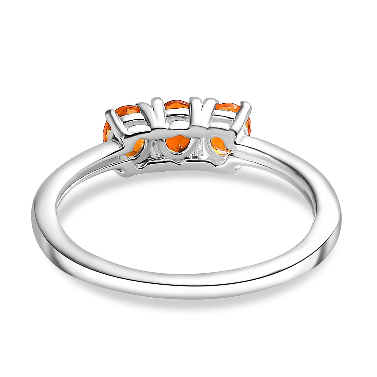 Fire Opal 3-Stone Ring  Sterling Silver, 0.363  Ct. 7832399 4