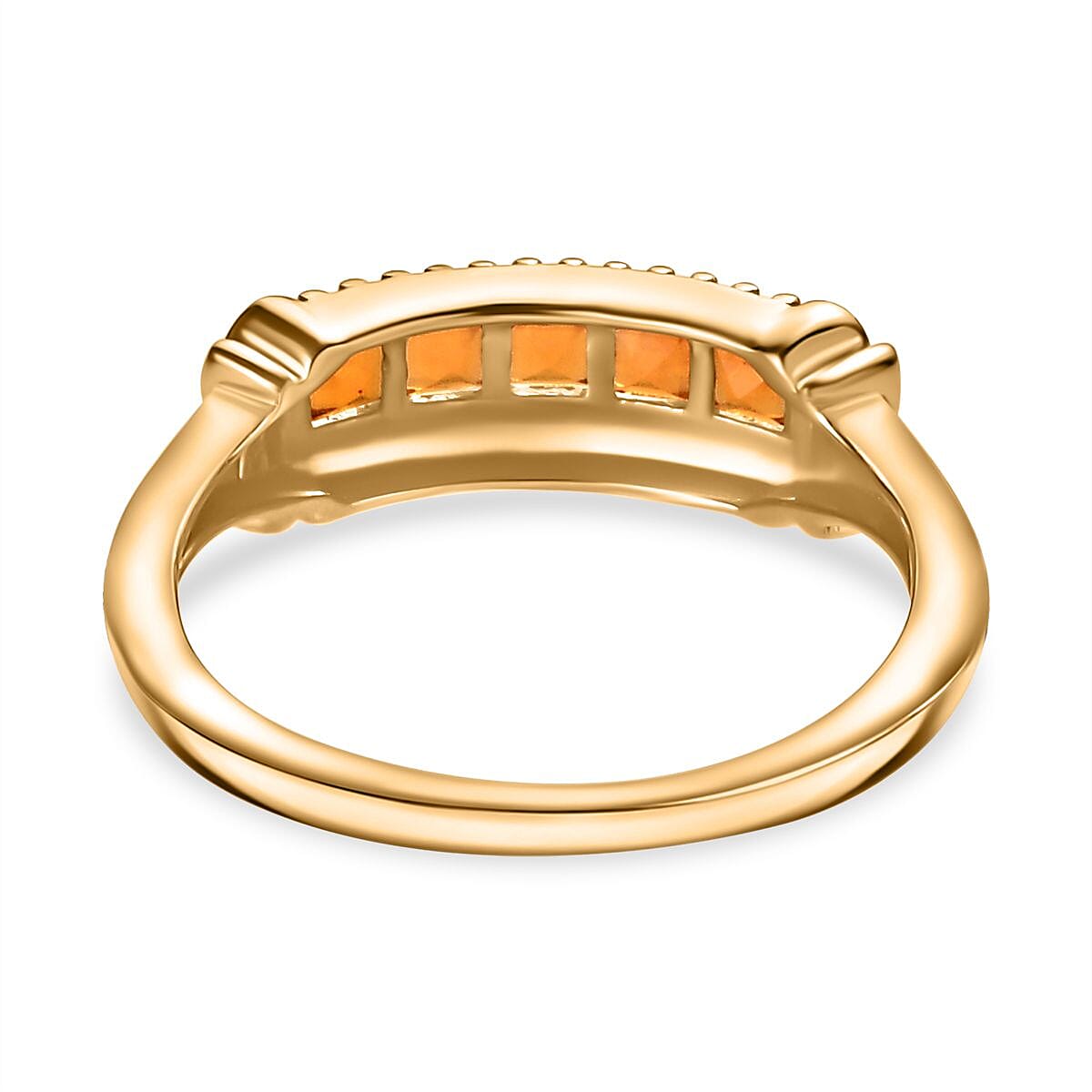 Fire Opal Ring in 14K Gold Overlay Sterling Silver 0.50 ct 7826667 5