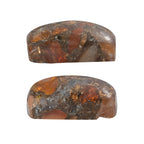 Fire Opal Matrix Cushion 12x8 mm