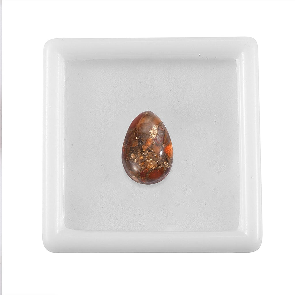 Fire Opal Matrix Pear Shape Gemstone 3.98 Ct. - 14x10 mm