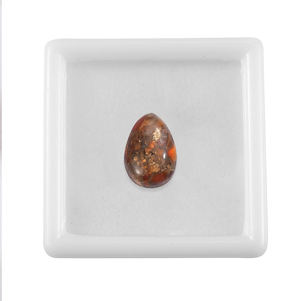3.98 Ct. Fire Opal Matrix Loose Gemstone in Pear Shape (14x10 mm) 8062476 3