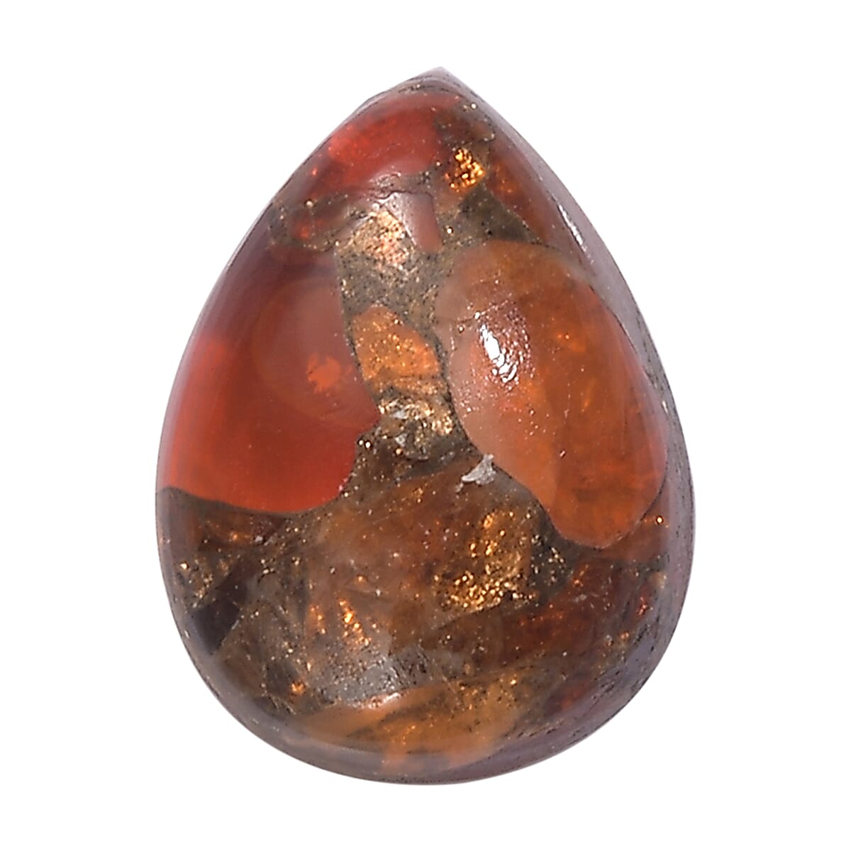 0.93 Ct. Fire Opal Matrix Loose Gemstone in Pear Shape (8x6 mm) 8062477 0