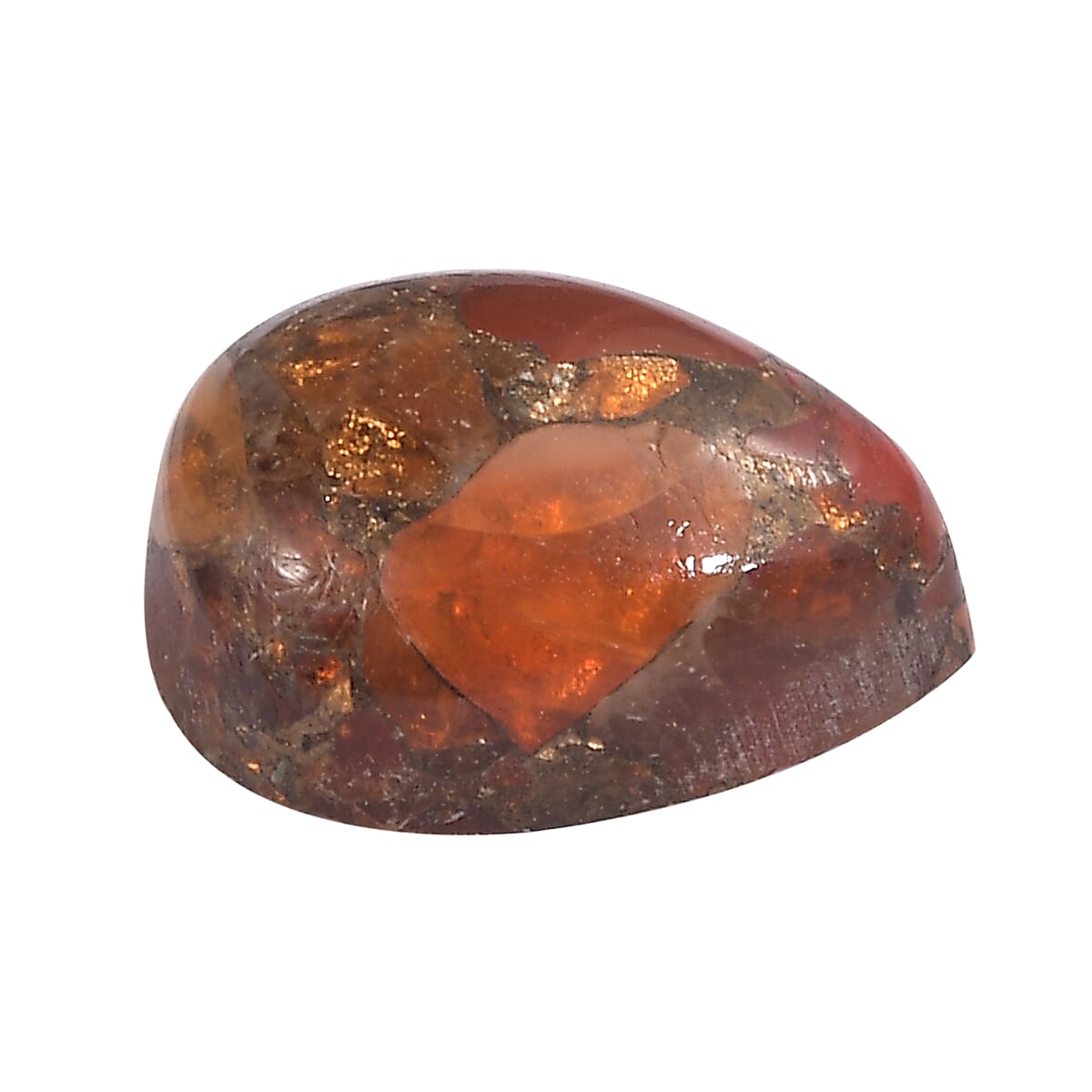 0.93 Ct. Fire Opal Matrix Loose Gemstone in Pear Shape (8x6 mm) 8062477 2