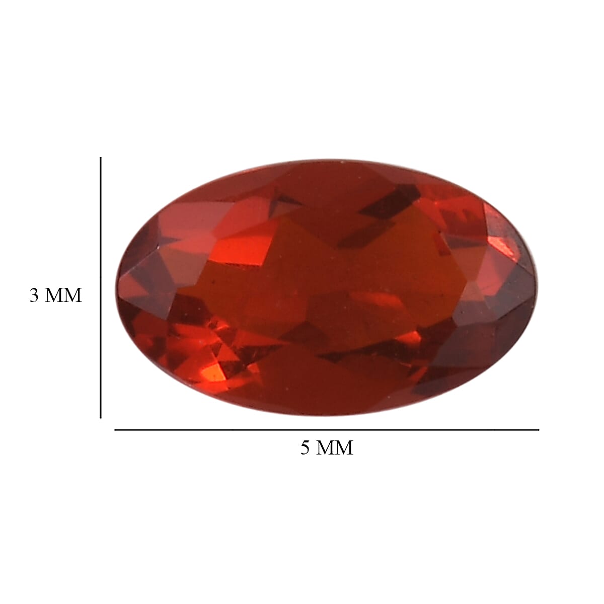 Set of 2 Fire Opal Loose Gemstones in Oval Shape (5x3mm) 7763332 5