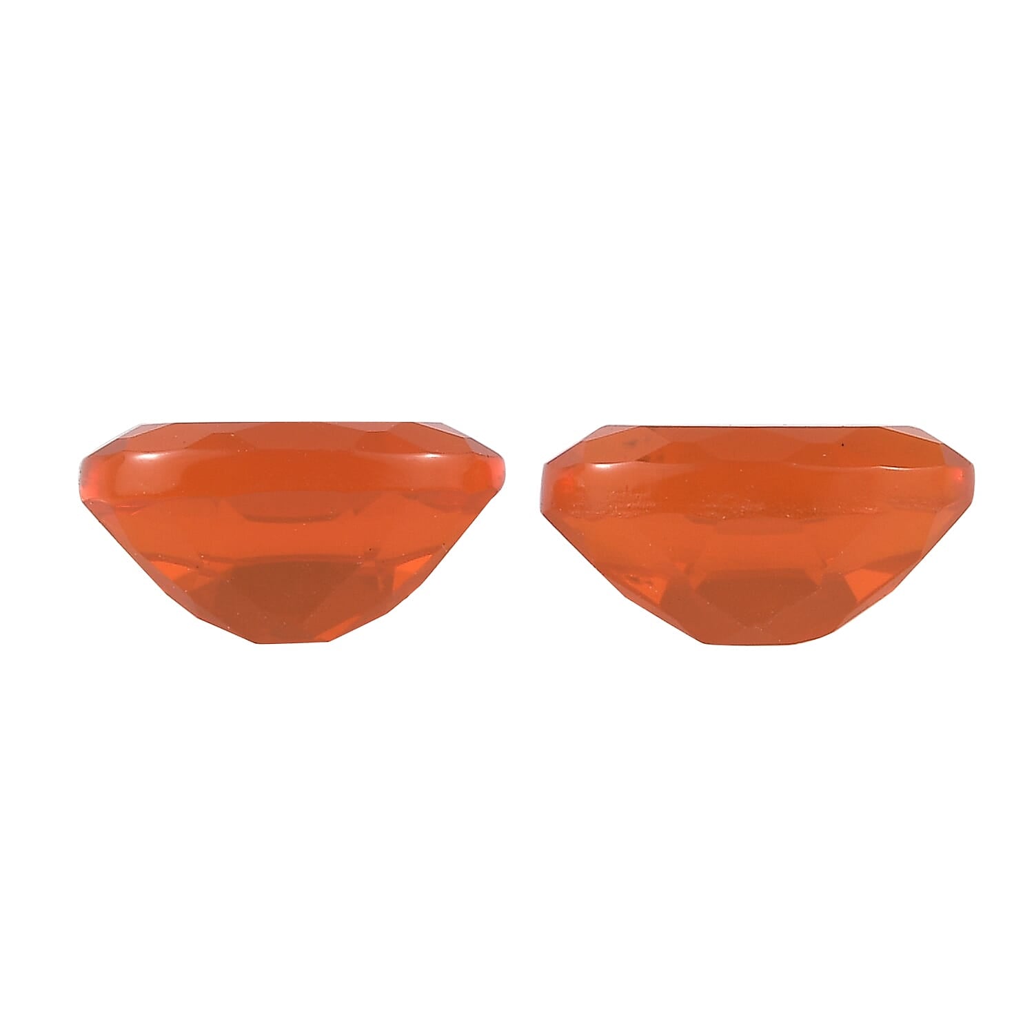 Set of 2 Fire Opal Loose Gemstones in Oval Shape (6x4mm) 7763330 2