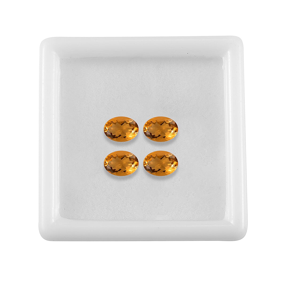 Set of 4 Fire Opal Loose Gemstones in Oval Shape (7x5mm) 7827285 4