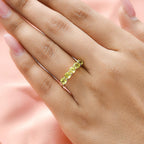 First Time Ever - 14K Yellow Gold AAA Canary Tourmaline Ring 1.25 Ct.