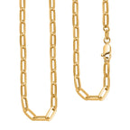 First Time Ever - 18K Yellow Gold Paperclip Necklace (Size - 18),  Gold Wt. 6.40 Gms