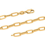 First Time Ever - 18K Yellow Gold Paperclip Necklace (Size - 18),  Gold Wt. 6.40 Gms