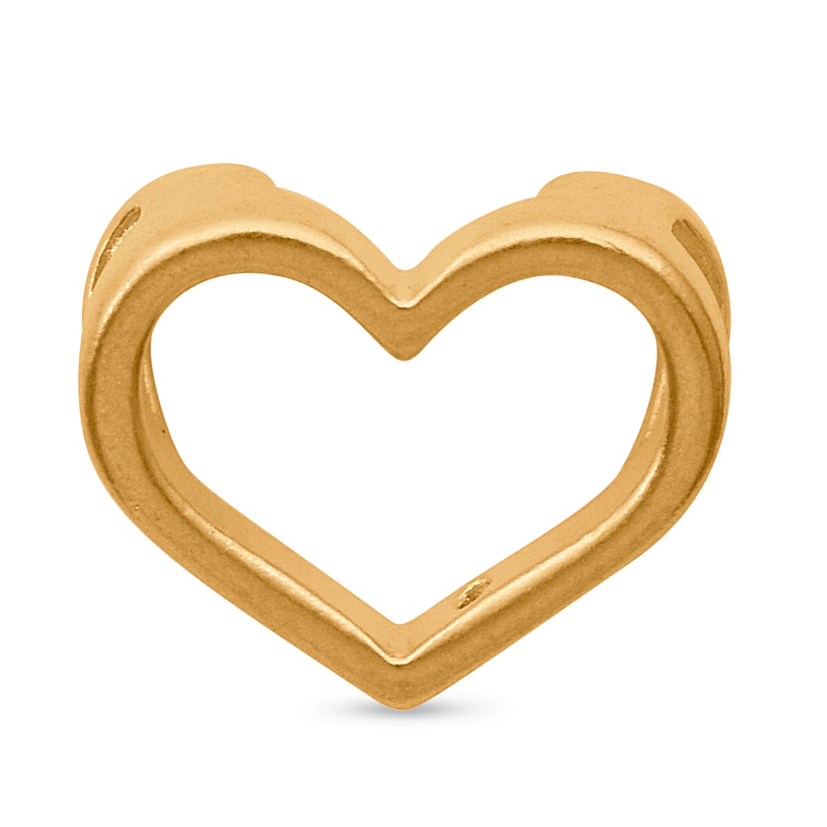 Broad Open Heart Pendant in 24k Yellow Gold (99.9% Pure) 7891841 0