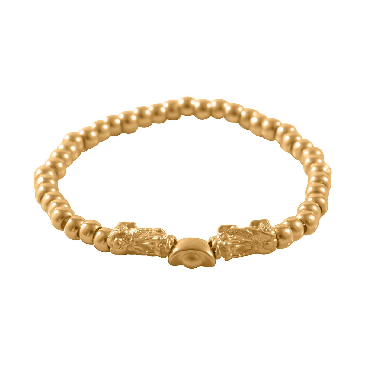 First Time Ever Pixiu Adjustable Bracelet in 24K Yellow Gold (Size - 7.5) 7805050 0