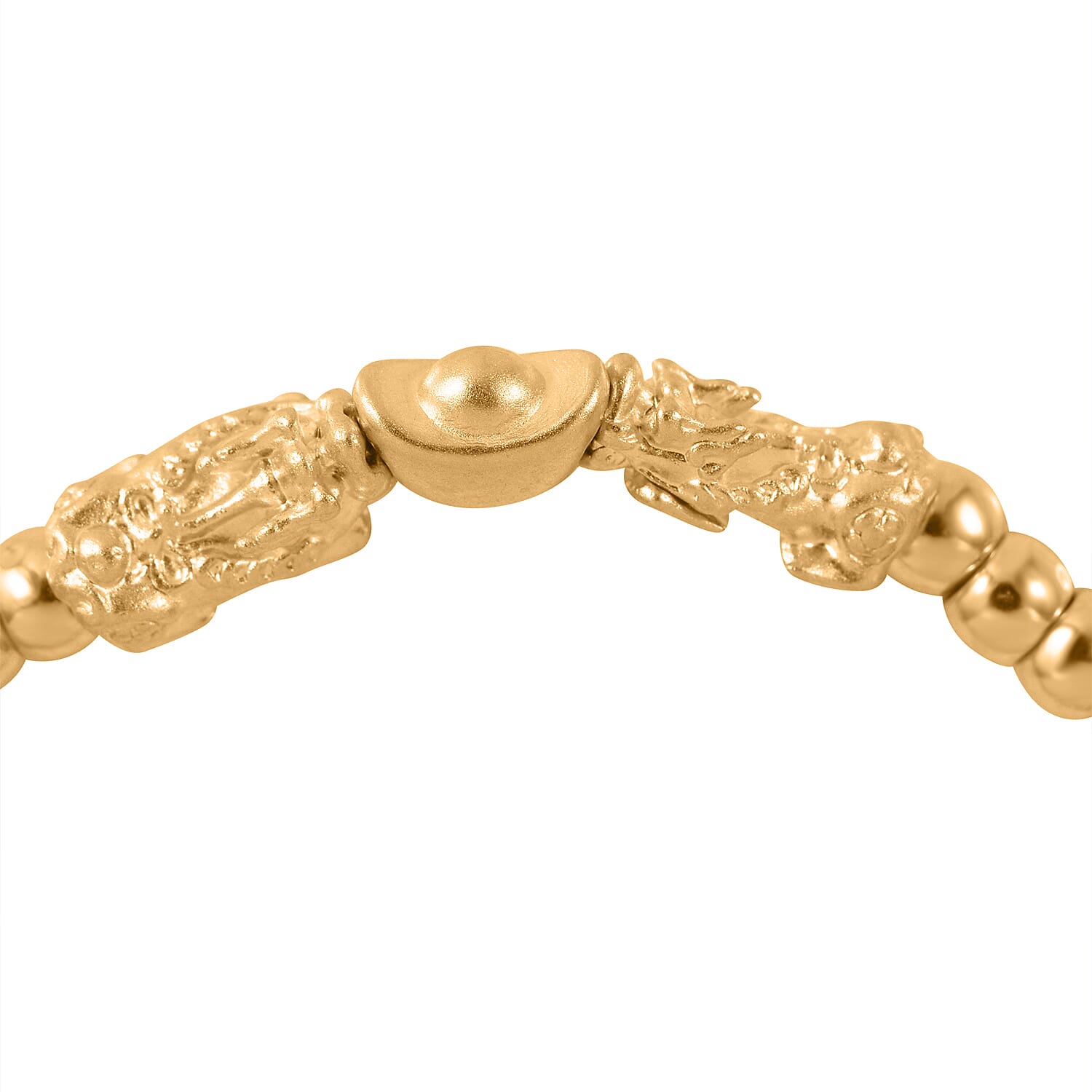 First Time Ever Pixiu Adjustable Bracelet in 24K Yellow Gold (Size - 7.5) 7805050 2